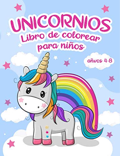 Paquete 4 Libros Colorear Unicornio Granel Niños 4 8 Años, 2 4, 8