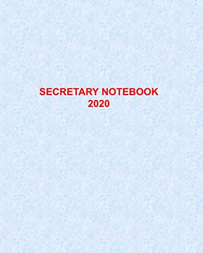 Stock image for Secretary Notebook for Meetings I Paperback I 8" x 10" I 100 pages for sale by Revaluation Books