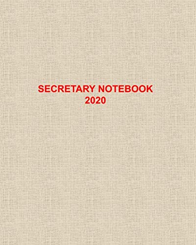 Stock image for Secretary Notebook: 8" x 10" I Paperback I 100 pages I Minute of Meetings I Special Gift for sale by Revaluation Books