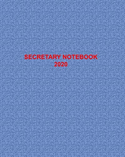 Stock image for Secretary Notebook for Meetings I Paperback I 8" x 10" I 100 pages: 8" x 10" I Paperback I 100 pages I Minute of Meetings I Special Gift for sale by Revaluation Books