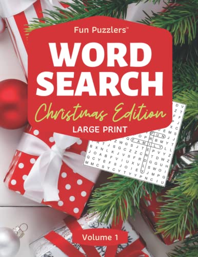 Imagen de archivo de Word Search: Christmas Edition Volume 1: 8.5" x 11" Large Print (Fun Puzzlers Large Print Word Search Books) a la venta por SecondSale