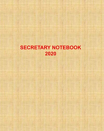Stock image for Secretary Notebook: 8" x 10" I Paperback I 100 pages I Minute of Meetings I Special Gift for sale by Revaluation Books