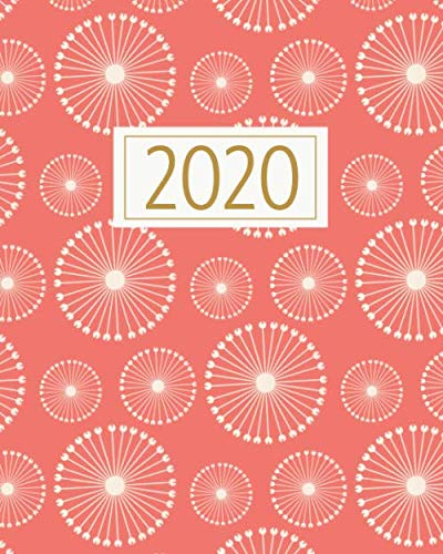 Stock image for 2020: January 2020 - December 2020 Recycled Weekly & Monthly Planner & Diary: Coral Modern Floral Pattern : Week to View A4 Medium Size Organizer with To-Do Lists and Month At A Glance for sale by Revaluation Books