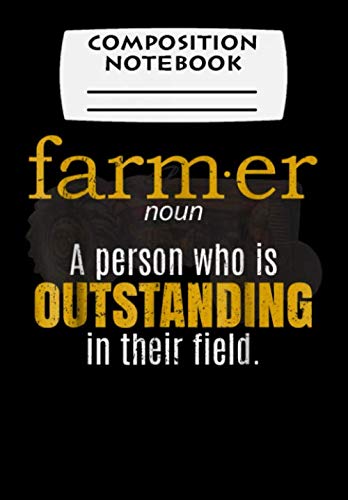 Beispielbild fr Composition Notebook: Funny Farmer Farming Farm Owner Gifts Tractor Lover, Journal 6 x 9, 100 Page Blank Lined Paperback Journal/Notebook zum Verkauf von Revaluation Books