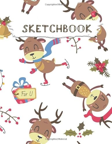 Stock image for Sketchbook: Christmas Pattern Practice Drawing, Paint, Write, Doodle, Large Blank Pages 8.5 x 11 for Notes, Sketching, Creative Diary, Manga and Journal (Volume 4) for sale by Ergodebooks