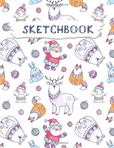 Stock image for Sketchbook: Christmas Pattern Practice Drawing, Paint, Write, Doodle, Large Blank Pages 8.5 x 11 for Notes, Sketching, Creative Diary, Manga and Journal (Volume 31) for sale by Ergodebooks