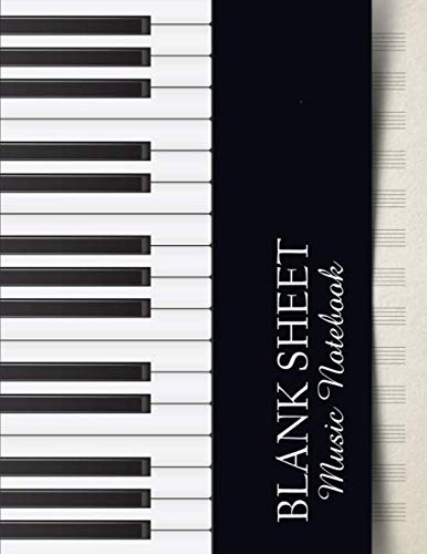 Imagen de archivo de Blank Sheet Music Notebook: Music Manuscript Paper | Black and White Piano Clap (Music Composition Books) a la venta por Revaluation Books