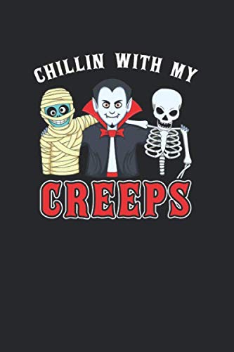 Beispielbild fr Chillin With My Creeps: Halloween Notebook Gift Idea for School & Work, Fans of Creepy Scary & funny Zombie, Monster, Witch, Pumpkin, Ghost, Spook & . Book, White College Dot Graph Paper zum Verkauf von Revaluation Books
