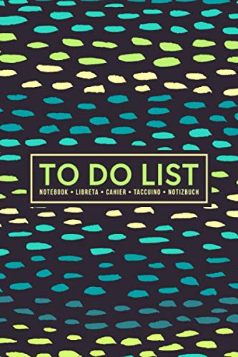 9781700804365: To Do List Notebook | Libreta | Cahier | Taccuino | Notizbuch: 100 Pages of To Do Lists with Space for Notes for Planning & Organizing Your Days: Teal & Mint Raindrops 436-5