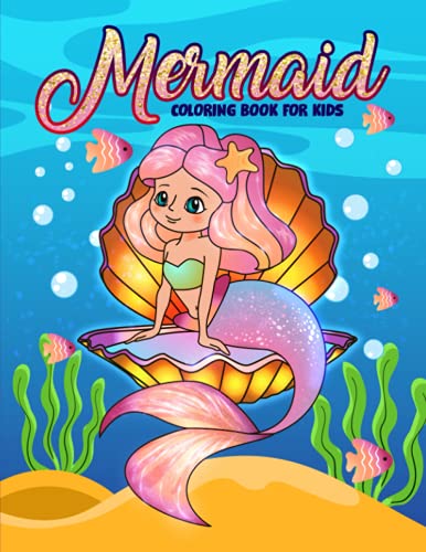Stock image for Mermaid Coloring Book for Kids: 35 Cute Illustrations for Children Ages 3-10 for sale by HPB Inc.