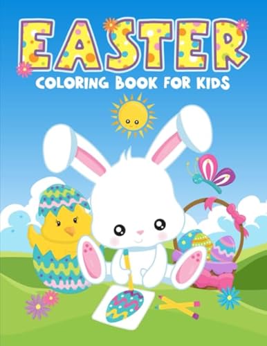 Stock image for Easter Coloring Book for Kids: 35 Cute Illustrations for Children Ages 3-10 for sale by Books Unplugged