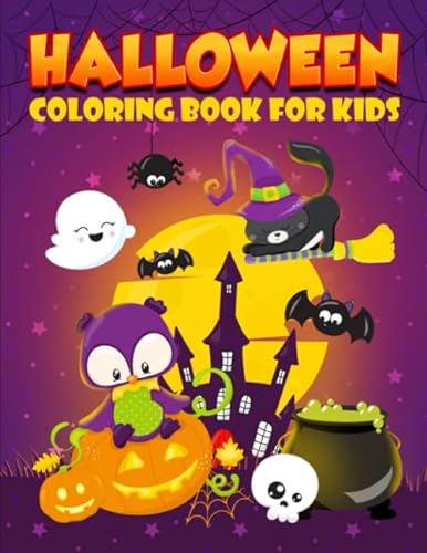 Stock image for Halloween Coloring Book for Kids: 35 Cute Illustrations for Children Ages 3-10 for sale by ThriftBooks-Dallas