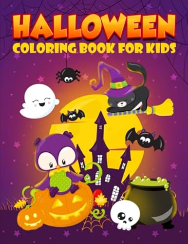 Stock image for Halloween Coloring Book for Kids: 35 Cute Illustrations for Children Ages 3-10 for sale by GF Books, Inc.