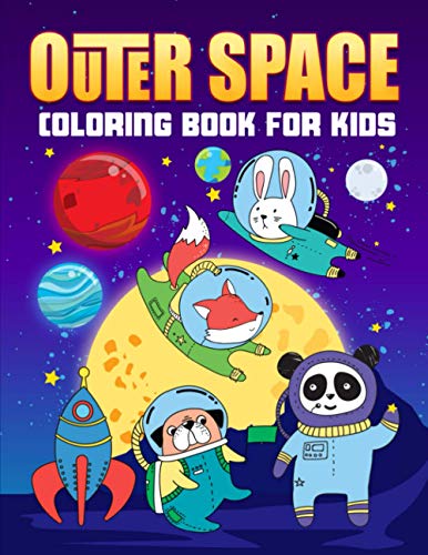 Stock image for Outer Space Coloring Book for Kids: 35 Cute Illustrations for Children Ages 3-10 for sale by GF Books, Inc.