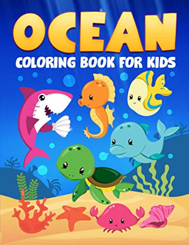 Stock image for Ocean Coloring Book for Kids: 35 Cute Illustrations for Children Ages 3-10 for sale by GF Books, Inc.