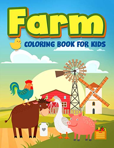 Stock image for Farm Coloring Book for Kids: 35 Cute Illustrations for Children Ages 3-10 for sale by Books Unplugged