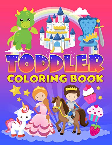 Stock image for Toddler Coloring Book: 35 Cute Illustrations about Fairy Tales to Color for Children Ages 1-3 for sale by Books Unplugged