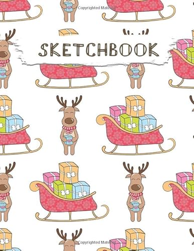 Stock image for Sketchbook: Christmas Pattern Practice Drawing, Paint, Write, Doodle, Large Blank Pages 8.5 x 11 for Notes, Sketching, Creative Diary, Manga and Journal (Volume 44) for sale by Ergodebooks