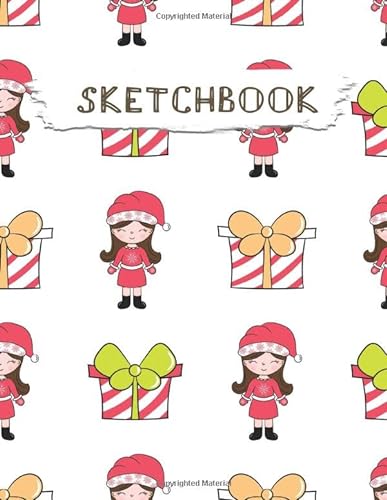 Stock image for Sketchbook: Christmas Pattern Practice Drawing, Paint, Write, Doodle, Large Blank Pages 8.5 x 11 for Notes, Sketching, Creative Diary, Manga and Journal (Volume 48) for sale by Ergodebooks