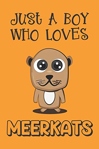 Imagen de archivo de Just A Boy Who Loves Meerkats: Meerkat Gifts: Novelty Gag Notebook Gift: Lined Paper Paperback Journal Book a la venta por Revaluation Books