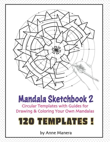 Stock-Bild f�r Mandala Sketchbook 2 Circular Templates with Guides for Drawing & Coloring Your Own Mandalas