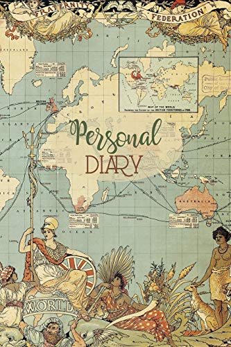Imagen de archivo de Personal Diary: Ancient World Map Diary, Notebook Blank Journal To Write In, Travel Journal, A Great Gift For Travellers a And Geography Lovers, a la venta por Revaluation Books
