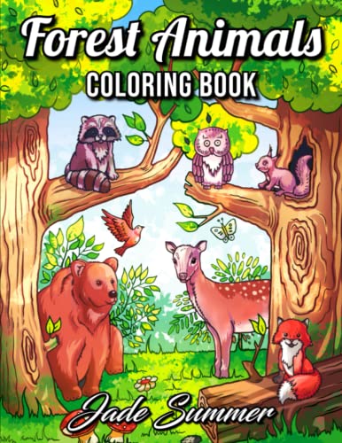 Stock image for Forest Animals: An Adult Coloring Book with Adorable Woodland Creatures, Delightful Fantasy Elements, and Peaceful Nature Scenes for sale by Decluttr