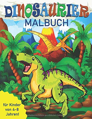 9781702361620: Dinosaurier-Malbuch fr Kinder von 4-8 Jahren