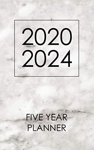 Stock image for Five Year Planner 2020-2024: pocket monthly planner ( marble cover : 5 x 8 " small size ) : 60 month : 5 year plan for management / Schedule Organizer / Appointments for sale by Revaluation Books