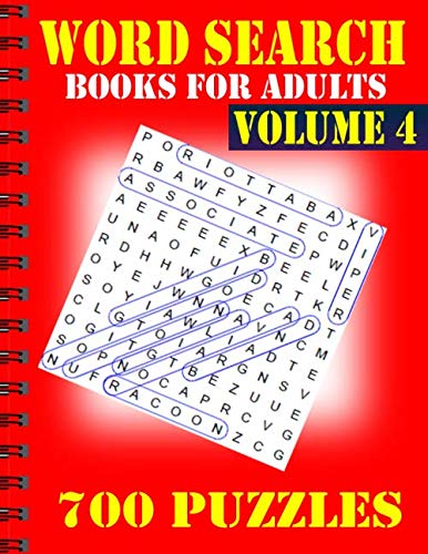 Stock image for Word search books for adults Volume 4: 700 Puzzles for sale by Revaluation Books
