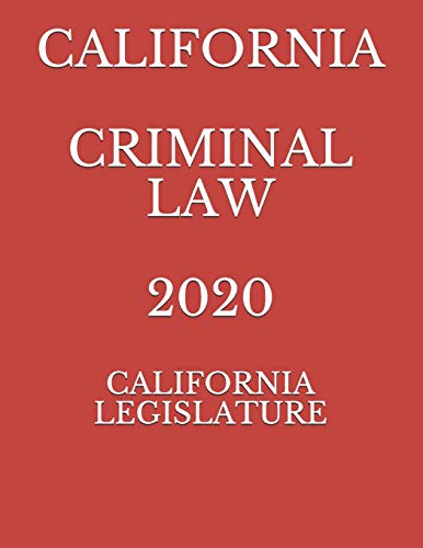 Beispielbild fr CALIFORNIA CRIMINAL LAW 2020 zum Verkauf von SecondSale