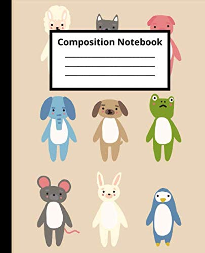 Imagen de archivo de Funny Animals Composition Notebook: Cute Baby Pets Wide Ruled Notebook for Kids, Girls & Teens - Animal Lover Journal with Lines: Notebook for School . Journaling (Composition Notebooks, Animal) a la venta por Revaluation Books