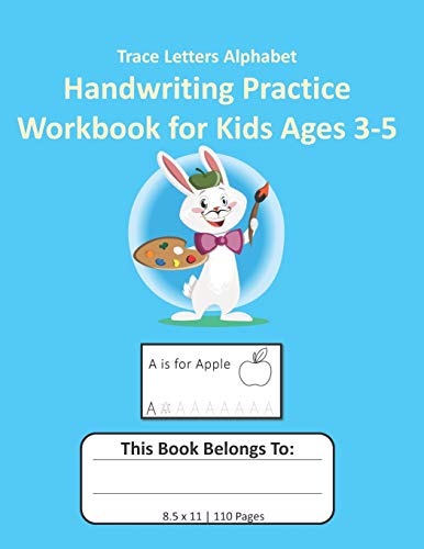 Imagen de archivo de Trace Letters Alphabet Handwriting Practice Workbook for Kids Ages 3-5: Preschool Writing Workbook with Sight Words for Pre K, Kindergarten Handwriting Book a la venta por Lucky's Textbooks