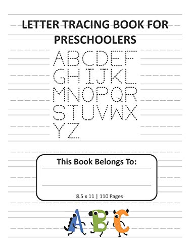 Imagen de archivo de Letter Tracing Book for Preschoolers: Alphabet Writing and Handwriting Practice for Kids Ages 3-5 Dotted Lined 8.5x11, 110 pages a la venta por Revaluation Books