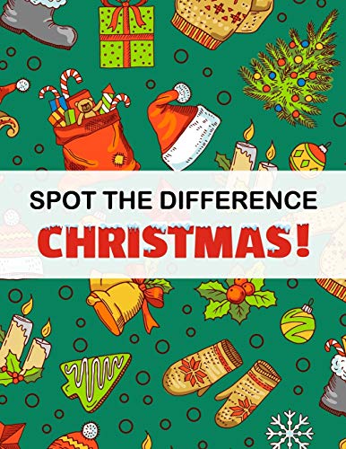 

Spot the Difference - Christmas!: A Fun Search and Find Books for Children 6+ (Activity Book for Kids) Paperback