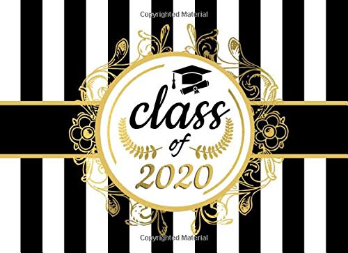 Stock image for Class of 2020: Black and Gold Guest Book I Well Wishes, Memories & Keepsake with Gift Log I Graduation Decorations, Balloons and Gifts I Congrats Grad 2020 Advice Card Box Alternative for sale by Revaluation Books