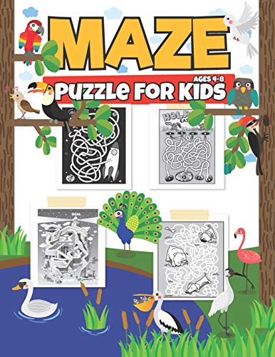 9781704630168: Maze Puzzle For Kids Ages 4-8: A Maze Activity Book For Learning Activities, Problem-Solving and more From Maze Books