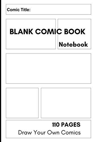 Beispielbild fr Blank Comic Book Notebook: Create Comics and Manga (Blank Comic Books)(Notebooks Journals) zum Verkauf von Revaluation Books