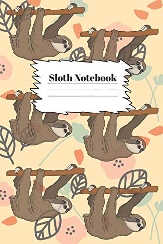 Sloth notebook: Sloth gifts under 10 dollars