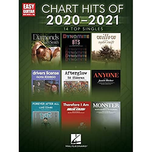 9781705133620: Chart Hits of 2020-2021: 14 Top Singles Arranged for Easy Guitar with Notes & Tab