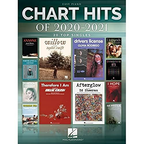 Stock image for Chart Hits of 2020-2021: 20 Top Singles Arranged for Easy Piano with Lyrics: 20 Top Singles for sale by medimops