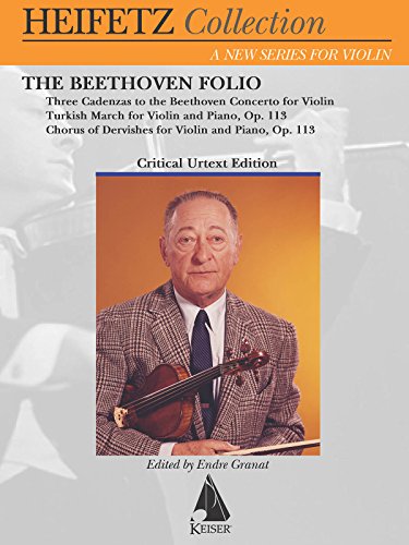 Beispielbild fr THE JASCHA HEIFETZ BEETHOVEN FOLIO Format: Softcover zum Verkauf von INDOO