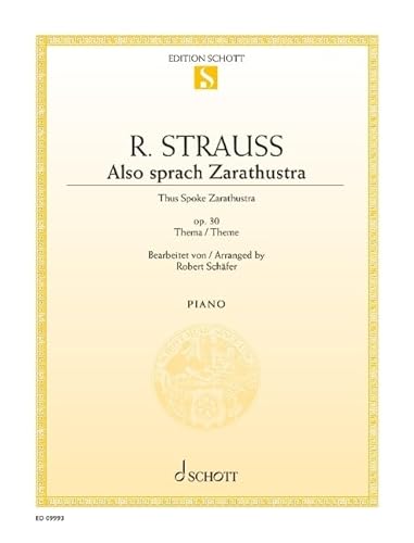 Beispielbild fr ALSO SPRACH ZARATHUSTRA PIANO Format: Softcover zum Verkauf von INDOO