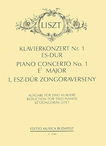 Stock image for PIANO CONCERTO NO1 IN E FLAT MAJOR R455 2 PIANO 4 Format: Softcover for sale by INDOO