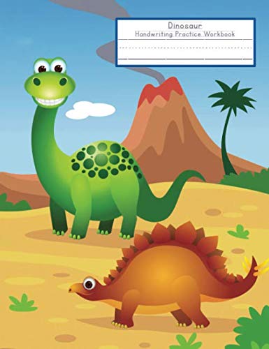 Stock image for Dinosaur Handwriting Practice Workbook: A Blank Lined Composition Notebook Journal with Dotted Midline for Preschoolers and Kindergarten (9.75" x 7.5") (Blank Composition Notebook) for sale by Revaluation Books