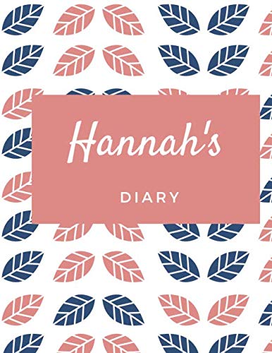 Beispielbild fr Hannah's Diary: Personalised Journal large Notebook with Pink Hearts, Girl Names/Initials 8x11, Journals to Write in for Women (Notebooks as Christmas . Quotes. Diary to Log your Thoughts zum Verkauf von Revaluation Books
