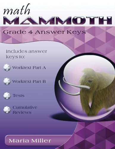 Stock image for Math Mammoth Grade 4 Answer Keys for sale by ZBK Books