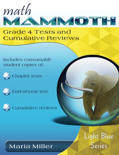 9781705491829: Math Mammoth Grade 4 Tests and Cumulative Reviews