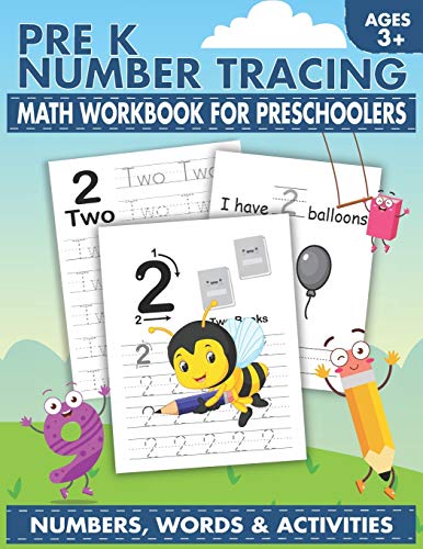 

Pre K Number Tracing Math Workbook For Preschoolers: Simple math for toddlers Learn tracing numbers for kids ages 3-5