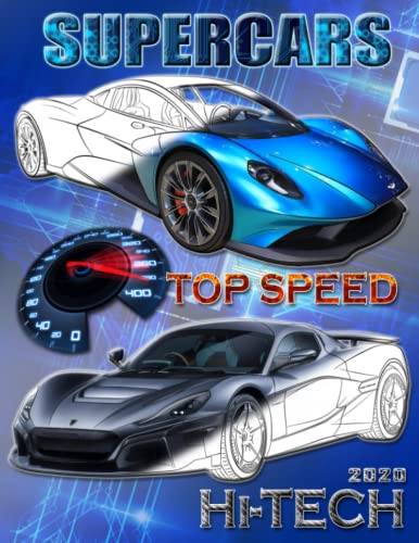 Imagen de archivo de Supercars top speed: 2020 Coloring book for all ages a la venta por Save With Sam